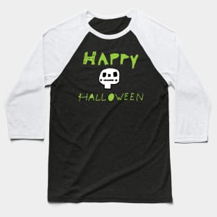 Happy Halloween cute skull Baseball T-Shirt